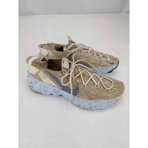Nike Men's Space Hippie 04 Sail Astronomy Blue Recycled Reused Sneakers 7.5